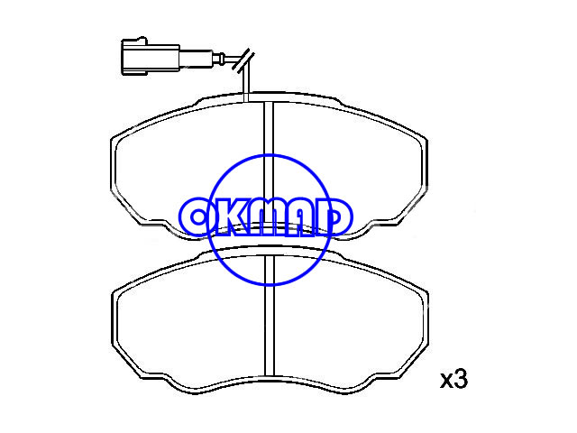 CITROEN JUMPER FIAT DUCATO PEUGEOT BOXER Box Bus Platform/Chassis FIAT Ducato Brake pad FMSI:8318-D1198 OEM:4252.43 FDB1478 GDB1517 WVA:23917 23918 23859, F1198